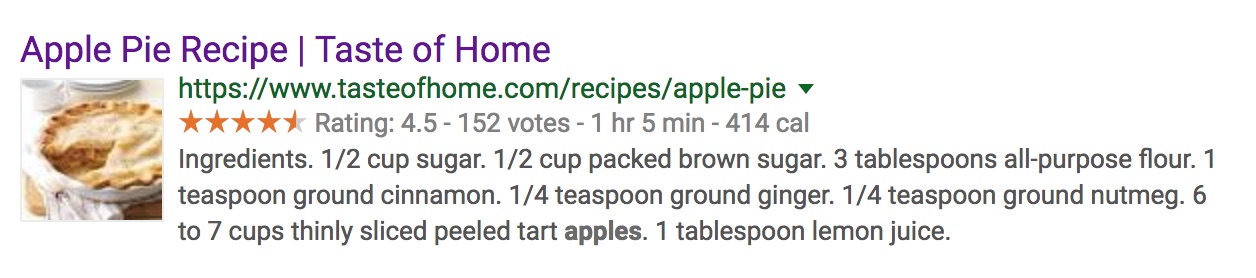 Recipe Schema Markup